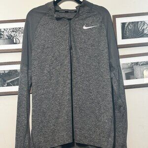 Nike Running Gray Quarter-Zip Long Sleeve Pullover